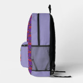 Sac À Dos Imprimé Joyeux cerises personnalisé violet (Droite)