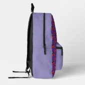 Sac À Dos Imprimé Joyeux cerises personnalisé violet (Gauche)