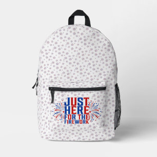 Sac À Dos Imprimé Juste Ici Pour Le Feu D'Artifice Drôle Pour Deux