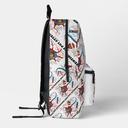 Sac À Dos Imprimé Juste Prêter Attention Neuron / Synapse Anatomie H (Gauche)