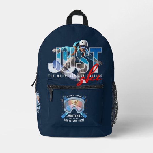 Sac À Dos Imprimé Juste Ski | (Recto)