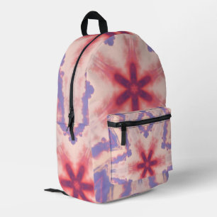 Sac À Dos Imprimé Kaleidoscope de ciel rose et violet