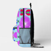 Sac À Dos Imprimé Kaleidoscope Fleur d'Azur (Droite)