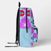 Sac À Dos Imprimé Kaleidoscope Fleur d'Azur (Gauche)