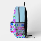 Sac À Dos Imprimé Kaleidoscope Fleur d'Azure (Droite)