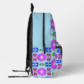Sac À Dos Imprimé Kaleidoscope Fleur d'Azure (Gauche)