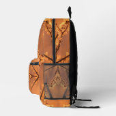Sac À Dos Imprimé Kaleidoscope Orange Frost and Stars (Droite)