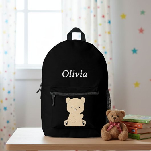 Sac À Dos Imprimé Kids' Adventure Backpack - Explorer Bear and Name
