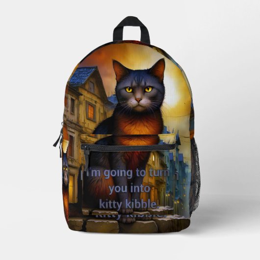 Sac À Dos Imprimé Kitty Kibble (Recto)