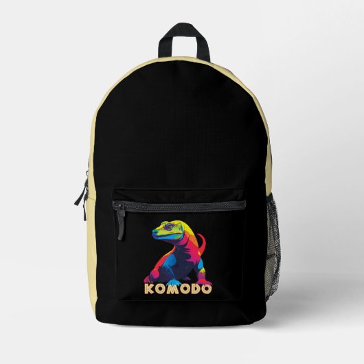 Sac À Dos Imprimé Komodo Dragon (Recto)