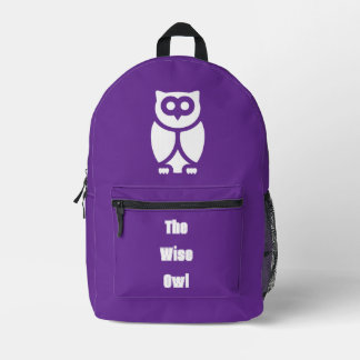 Sac À Dos Imprimé La Chouette Sage
