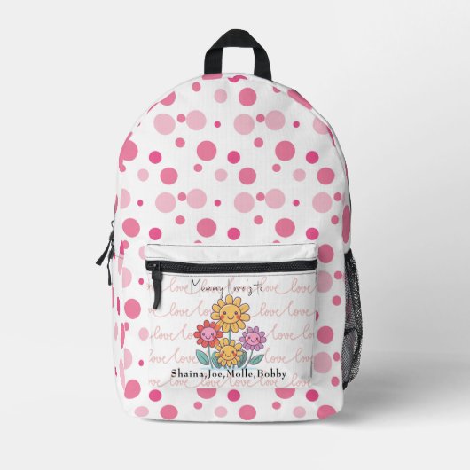 Sac À Dos Imprimé la fête des mères  (Recto)