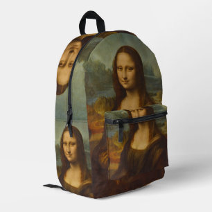 Sac À Dos Imprimé La Joconde de Léonard de Vinci, Art de la Renaissa