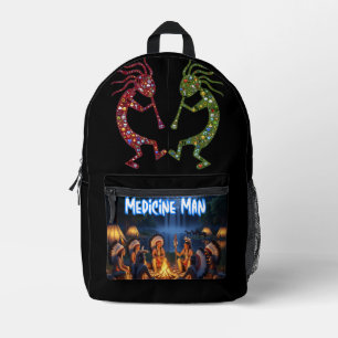 Sac À Dos Imprimé La légende Navajo Danser Soleil Kokopelli