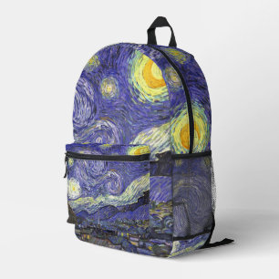 Sac À Dos Imprimé La Nuit étoilée de Vincent van Gogh