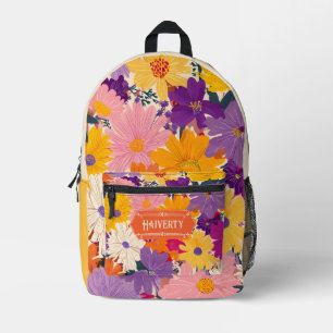 Sac À Dos Imprimé La pauvreté encombrée les fleurs florales modernes