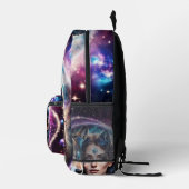 Sac À Dos Imprimé La puissance du loup mystique (Droite)