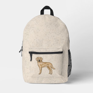 Sac À Dos Imprimé Labrador Retriever Jaune Chien de Dessin Animé Mig
