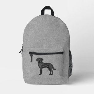 Sac À Dos Imprimé Labrador Retriever Noir Chien de Dessin Animé Mign