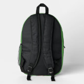 Sac À Dos Imprimé Ladybug sur vert personnalisé (Verso)