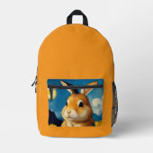 Sac À Dos Imprimé Lapin de printemps étoilé  (Recto)