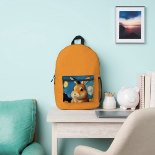 Sac À Dos Imprimé Lapin de printemps étoilé 