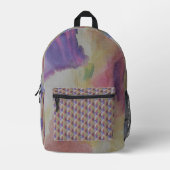 Sac À Dos Imprimé L'art Abstrait de la barrière de corail (Recto)