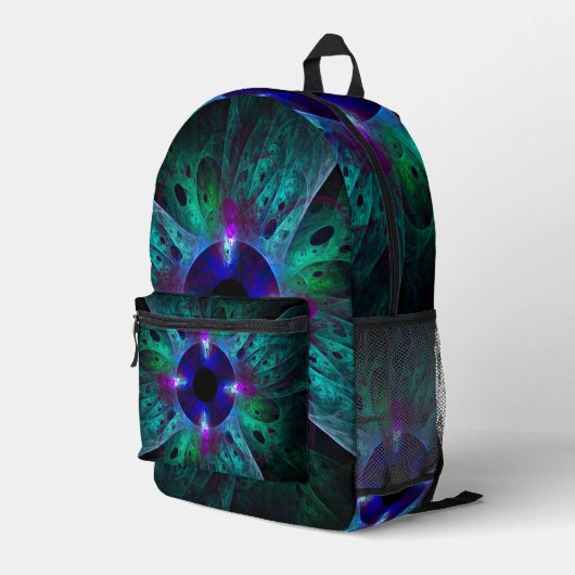 Sac À Dos Imprimé L'art Abstrait des yeux (Coin arrière droit)
