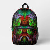 Sac À Dos Imprimé L'art Abstrait du Carnaval (Recto)