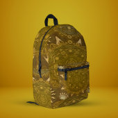 Sac À Dos Imprimé L'art moderne hexa or ursidae mandala