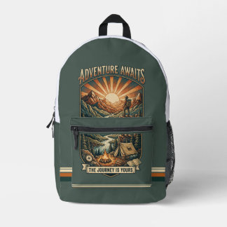 Sac À Dos Imprimé L'aventure vintage attend Retro