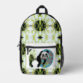 Sac À Dos Imprimé Lazy happy panda (Recto)