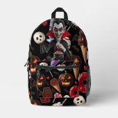 Sac À Dos Imprimé Le bonbon d'Halloween de Dracula (Recto)