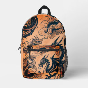 Sac À Dos Imprimé Le ciel orange de la guerre des dragons