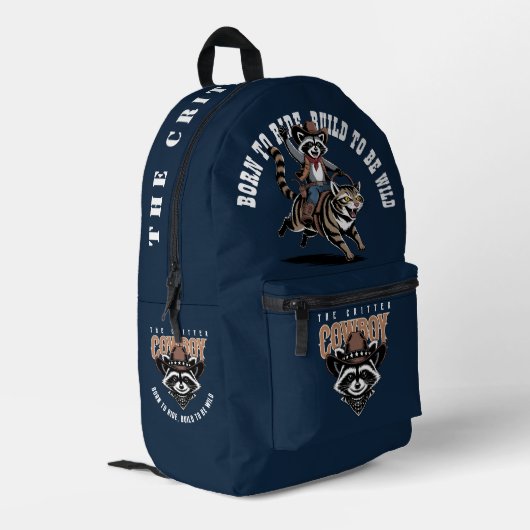 Sac À Dos Imprimé Le cowboy bestiole (mode Nuit) | (Coin arrière gauche)