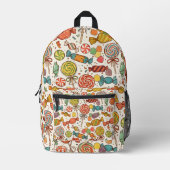 Sac À Dos Imprimé Le monde des bonbons. (Recto)