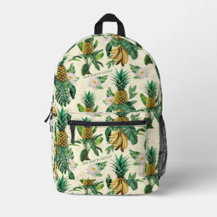 Sac À Dos Imprimé Le Motif blanc Lotus Pineapple Paradise
