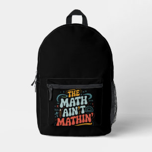 Sac À Dos Imprimé Le spectacle de maths qui dérape Montre ton travai