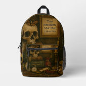 Sac À Dos Imprimé Le temps se souvient (Recto)