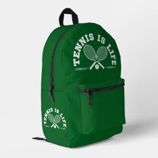 Sac À Dos Imprimé le tennis c'est la vie