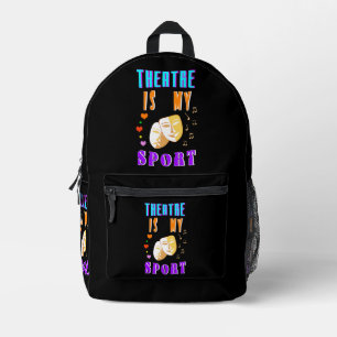 Sac À Dos Imprimé Le Théâtre Est Mon Acteur Sport Drame