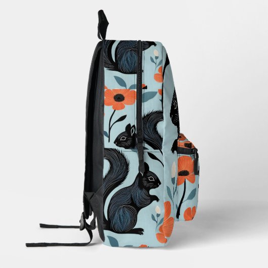 Sac À Dos Imprimé L'écureuil fleur de printemps Art (Gauche)