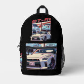 SAC À DOS IMPRIMÉ LÉGENDE DE RUE GT-R (Recto)
