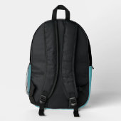 Sac À Dos Imprimé Léopard 3D Moderne Nom personnalisable (Verso)
