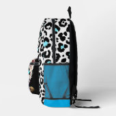Sac À Dos Imprimé Leopard bleu (Droite)