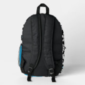 Sac À Dos Imprimé Leopard bleu (Verso)