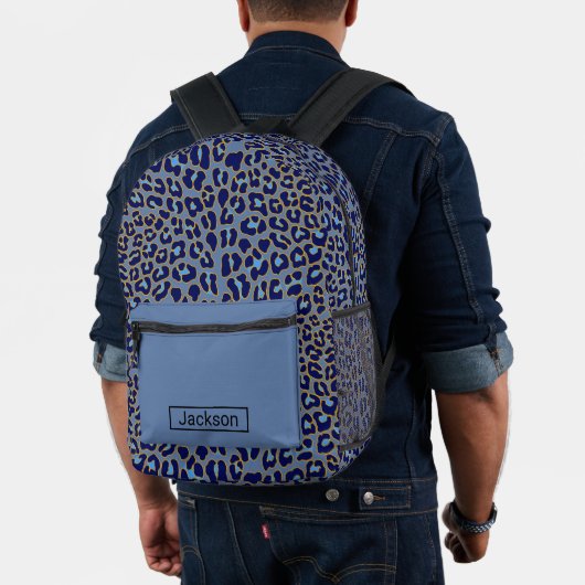 Sac À Dos Imprimé Leopard bleu (Insitu (Modèle))