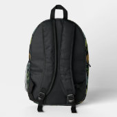 Sac À Dos Imprimé Leopard Jungle Forest Illustration Seamless Custom (Verso)