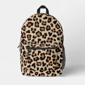 Sac à dos imprimé léopard - Sac style sauvage (Recto)