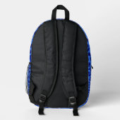 Sac À Dos Imprimé Léopard sauvage Motif-bleu (Verso)